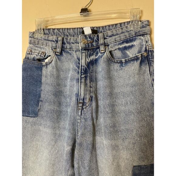 BDG Two tone "Patchwork" Style High Waist Jeans Urban Outfitters Size 25 - Picture 5 of 10